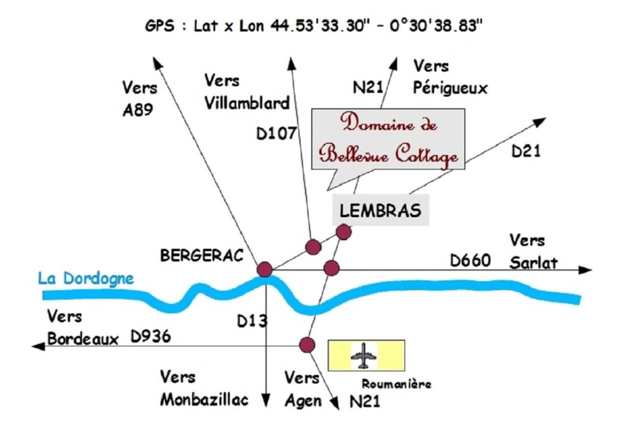 Du Vert & Du Bon Air - Linge Maison Inclus - Parking Prive Gratuit - Centre Ville Bergerac 10Mn - Domaine Bellevue Cottage En Perigord Lembras エクステリア 写真